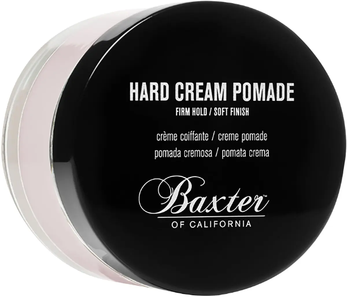 Baxter of California Hard Cream Pomade, 2 Oz | Firm Hold, Natural Finish, Lightweight Styling Cream - main product image