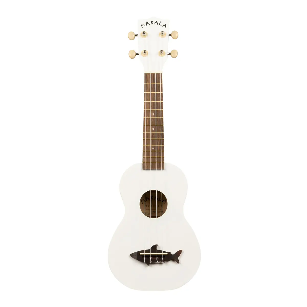 Kala Makala Shark Soprano Ukulele - Great White | Compact, Playful Design for Beginners - main product image