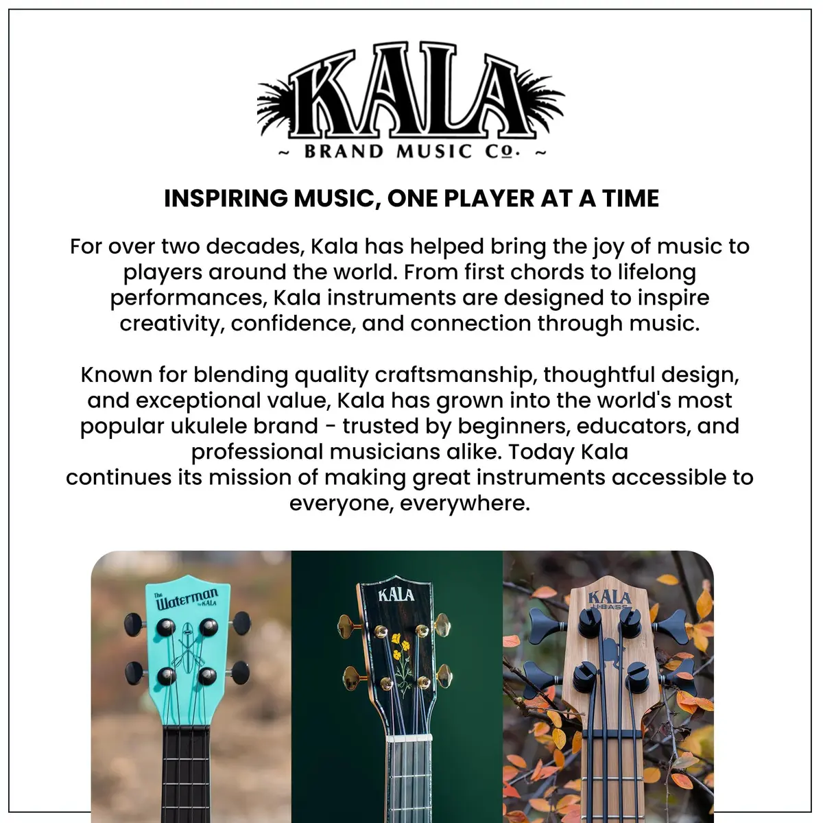 Kala Makala Shark Soprano Ukulele - Great White | Compact, Playful Design for Beginners - view 9