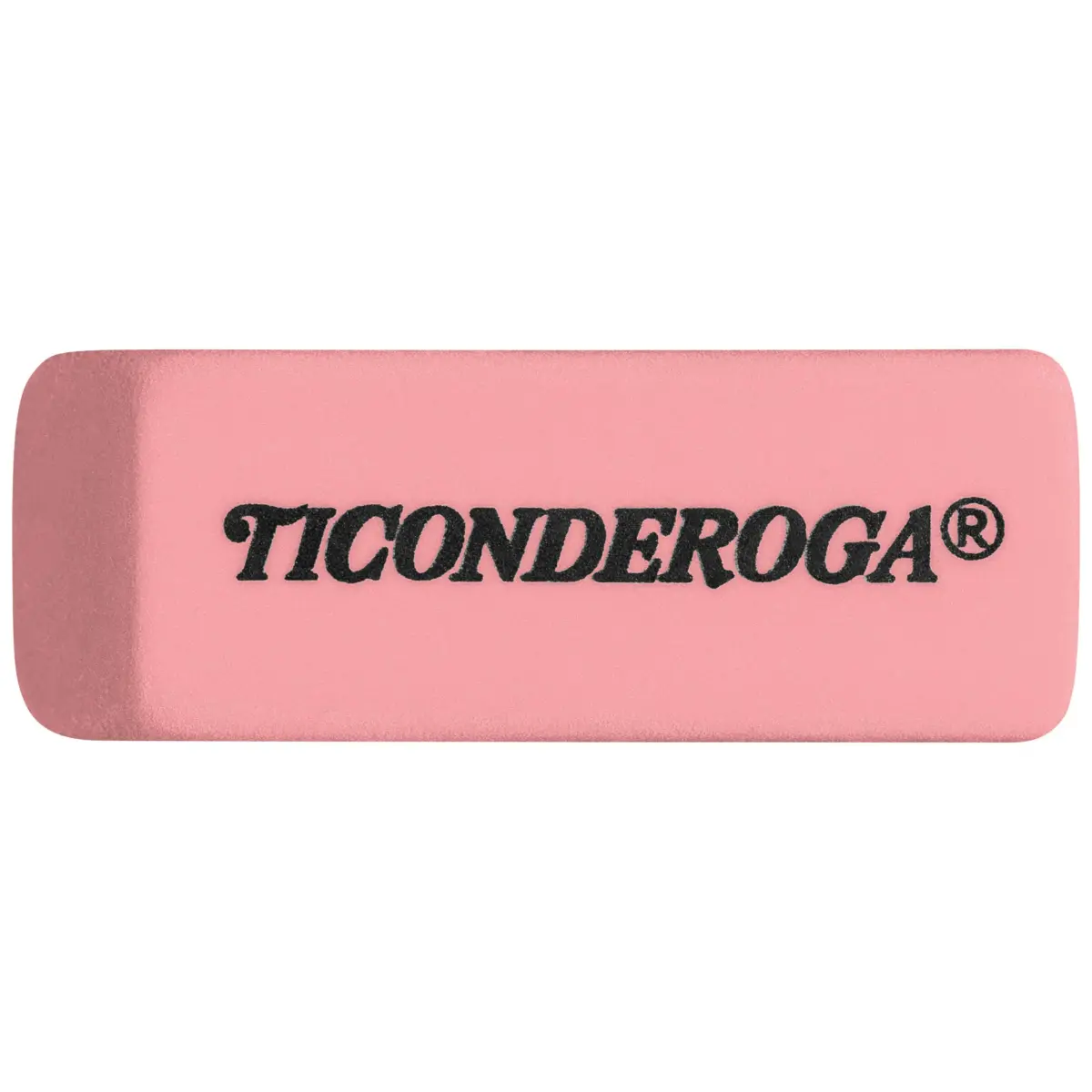 Ticonderoga Pink Wedge Erasers 3 Count | Classic Eraser for Clean Corrections - view 2