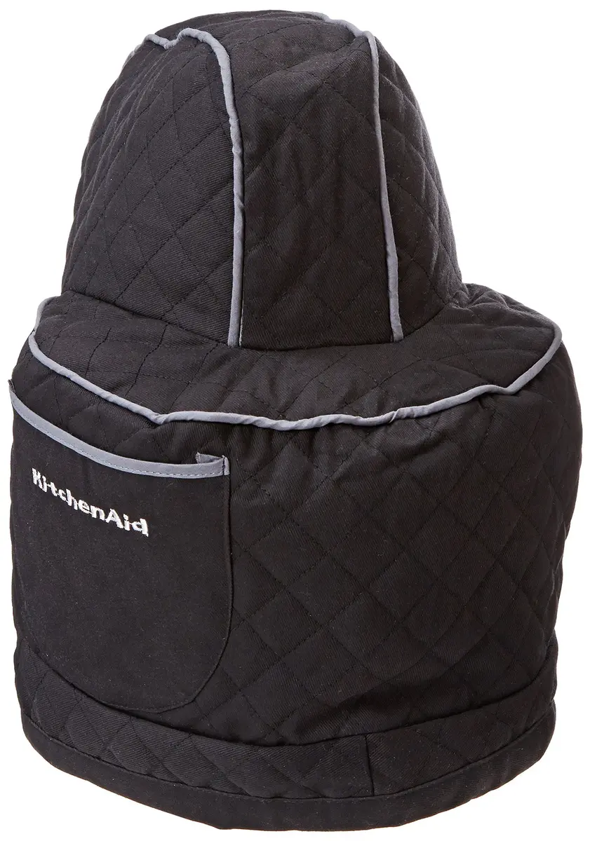 KitchenAid KSMCT1OB Onyx Black Fitted Stand Mixer Cover | Heavyweight Quilted Cotton for Tilt-Head Mixers - main product image