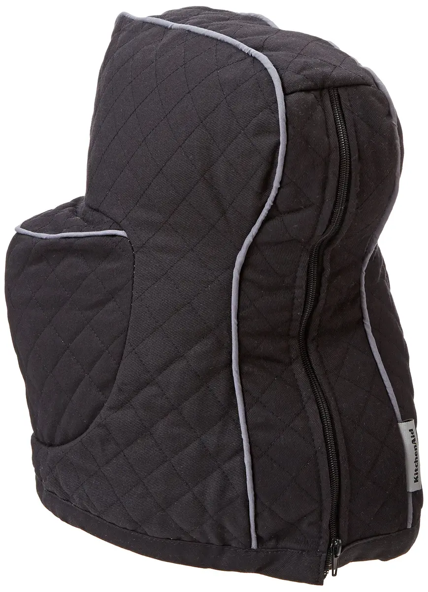 KitchenAid KSMCT1OB Onyx Black Fitted Stand Mixer Cover | Heavyweight Quilted Cotton for Tilt-Head Mixers - view 3