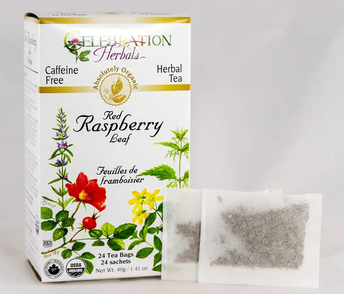 Celebration HERBALS Red Raspberry Leaf Tea Organic 24 Bag | Raspberry & Organic Herb for Pregnancy & Wellness - view 2