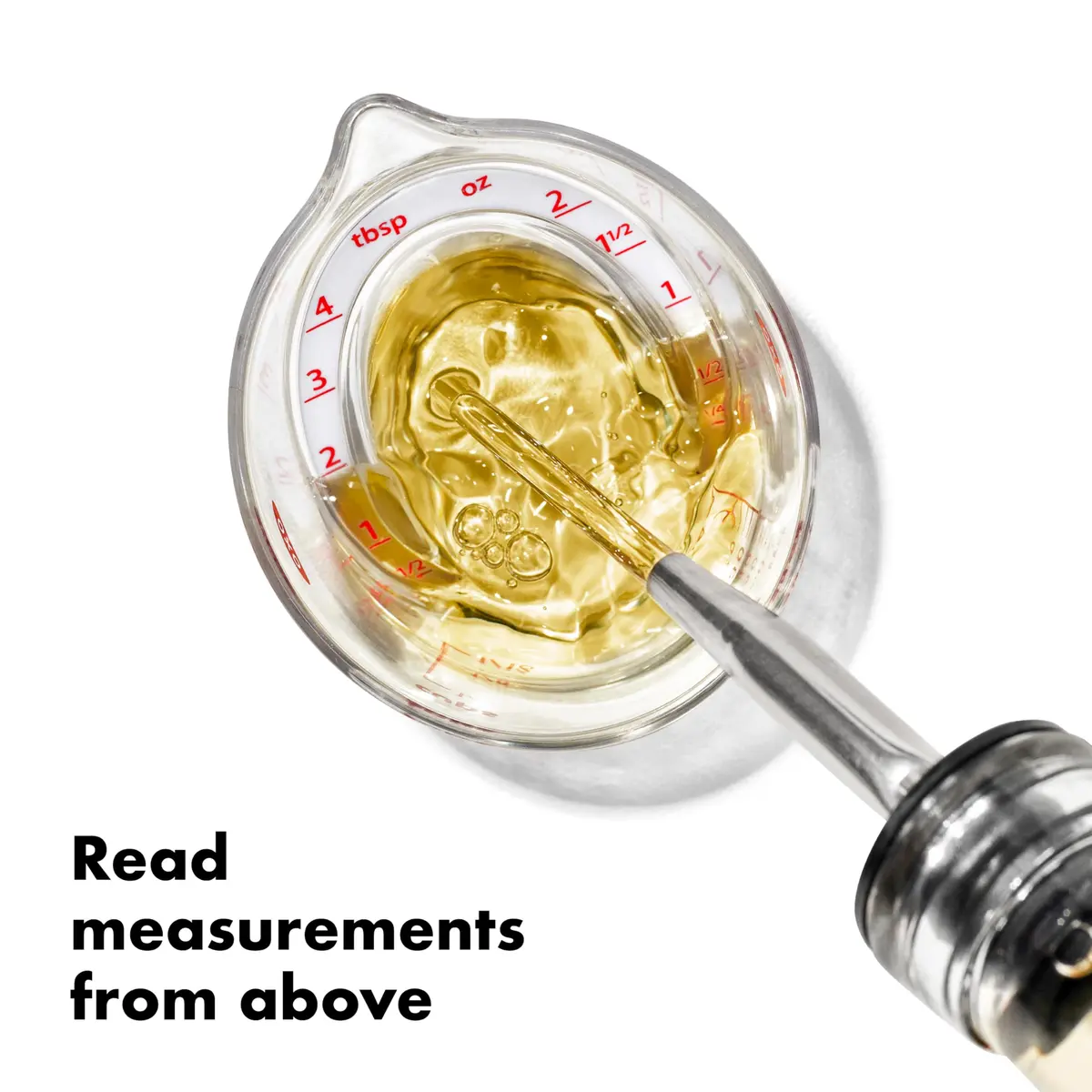 OXO Good Grips Mini Angled Measuring Cup 2 oz (59 ml) | Read Measurements From Above - view 2