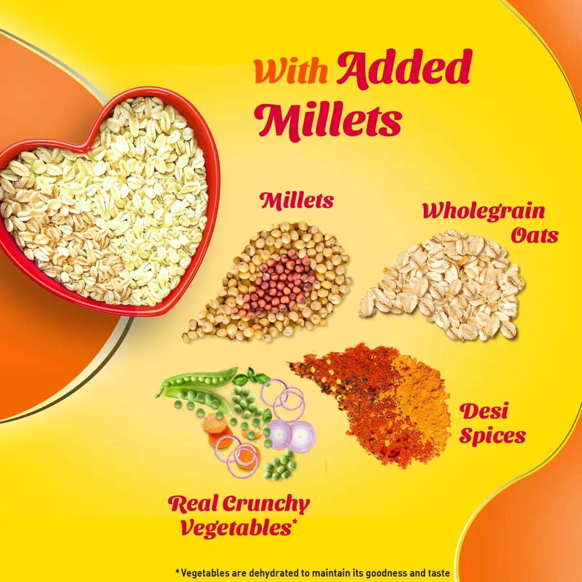 Saffola Classic Masala Oats 39g (1.34 oz) | Ready in 3 Minutes, Vegetarian Indian Breakfast Cereal - view 3