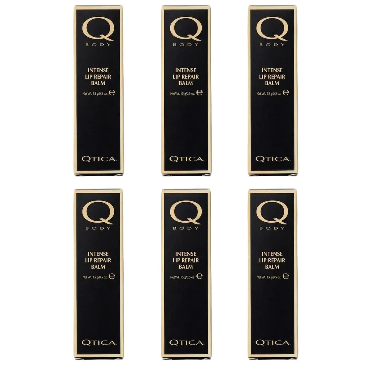 QTICA Intense Lip Repair Balm - Set of 6 | Hydrating & Restorative for Dry, Chapped Lips - main product image