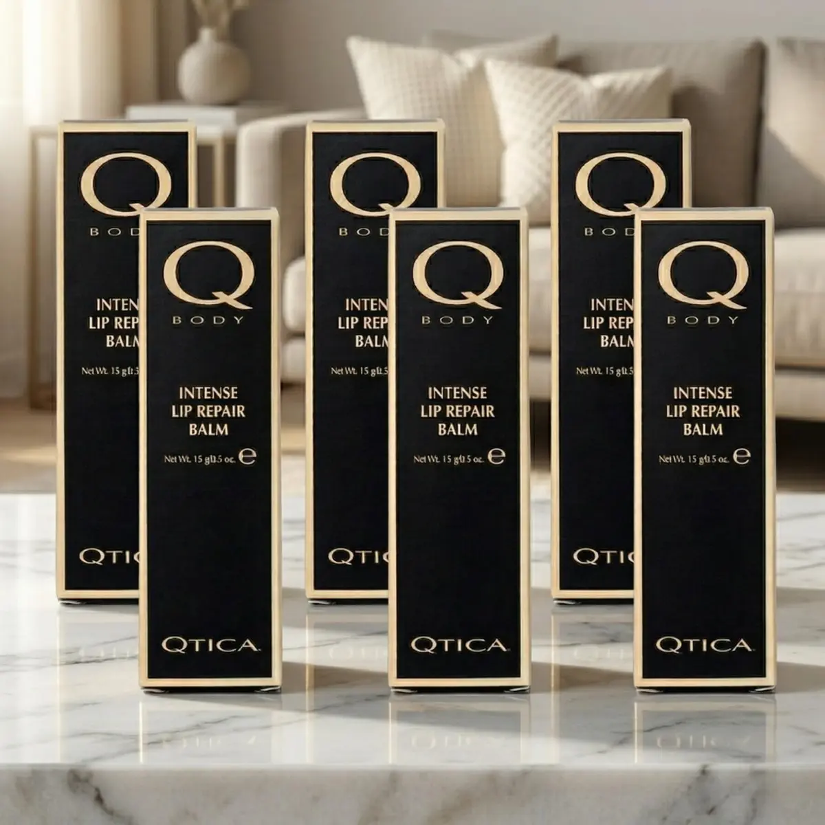 QTICA Intense Lip Repair Balm - Set of 6 | Hydrating & Restorative for Dry, Chapped Lips - view 2