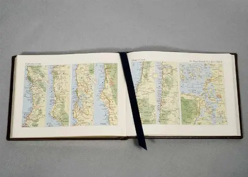 Graphic Image Genuine Leather Ship's Log/Journal, Blue 21.8 cm x 16.9 cm (8.78 x 6.75 inches) | Classic Style Notebook for Sea Voyages - view 5