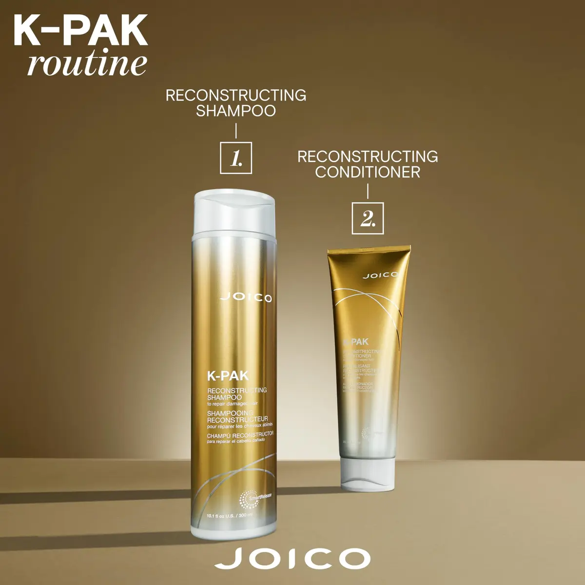 Joico K-PAK Daily Shampoo & Conditioner Set to Repair Damage 10.1 oz | Rebuilds & Hydrates - view 8