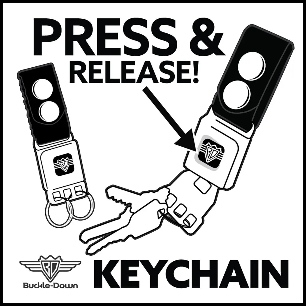 Buckle-Down Ram Seatbelt Buckle Keychain | Authentic Made in USA, Durable Nylon & Steel, Unisex (4.5" x 1") - view 5