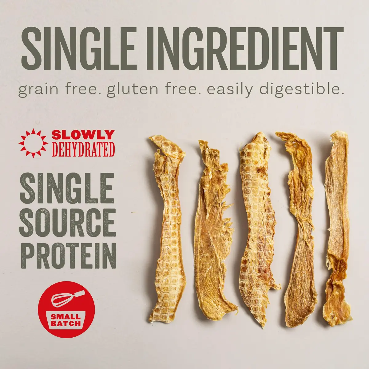 Polkadog Chicken Jerky for Dogs | Single Ingredient, USA Dehydrated Treats, 4oz Tube - view 5