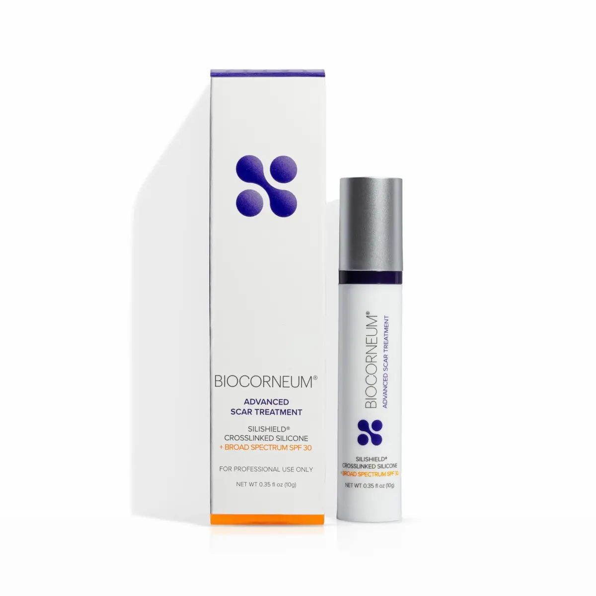 BIOCORNEUM Silicone Scar Gel with SPF 30, 10g (0.35 Fl Oz) | Advanced Scar Treatment for Face & Body - main product image