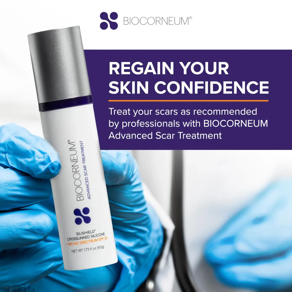 BIOCORNEUM Silicone Scar Gel with SPF 30, 10g (0.35 Fl Oz) | Advanced Scar Treatment for Face & Body - view 9