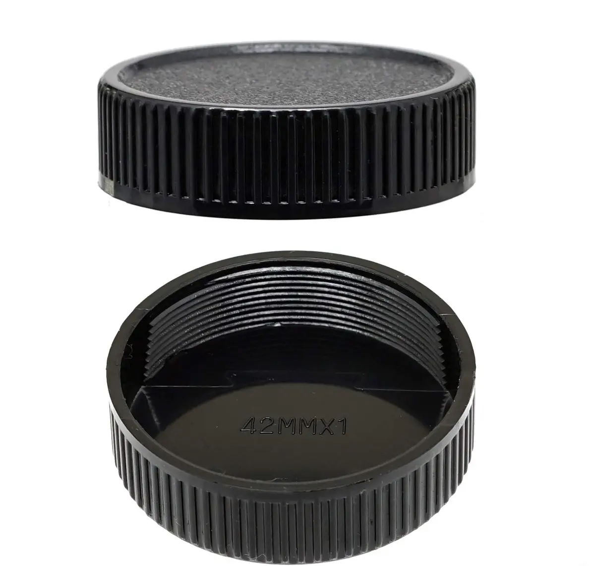 Fotasy 5-Pack M42 Lens Rear Caps - 42mm Screw Mount, Black | Protects M42 Lenses - view 5
