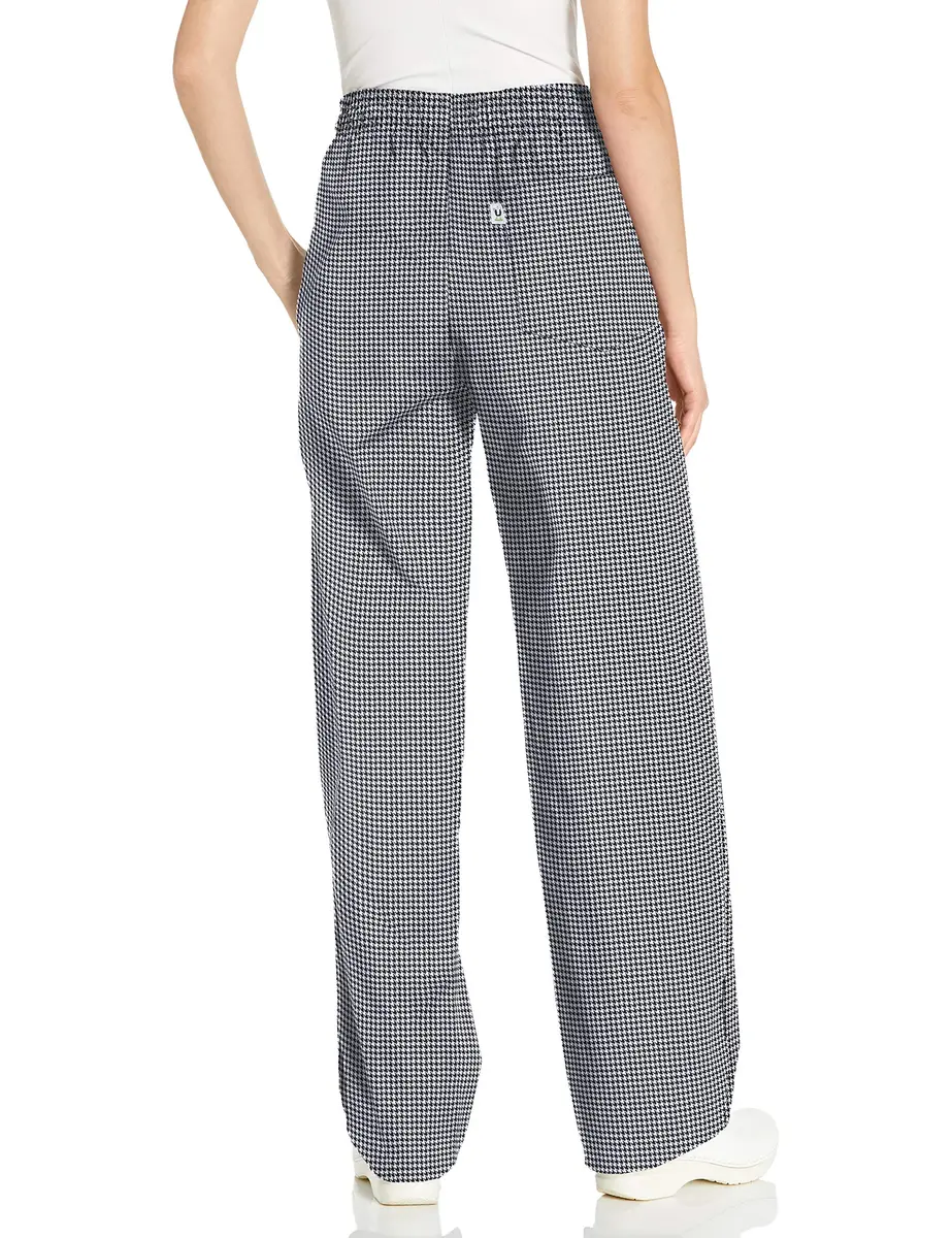 Uncommon Threads Classic Chef Pant with Brass Zipper, Houndstooth, XL | Mid Rise, Woven, 40" Waist, Regular Fit - view 2