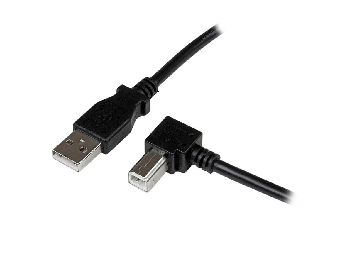 StarTech.com 2m USB 2.0 A to Right Angle B Cable | 200cm (6.6ft) Data Transfer Cord - view 2