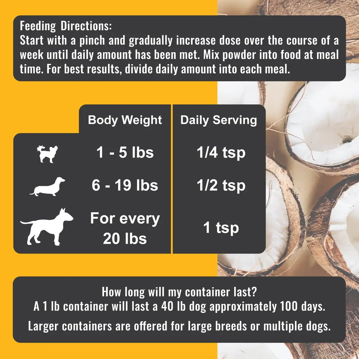 Dogzymes Ultimate Skin and Coat with Algal Oil and Organic Coconut | Omega-3 & Organic Ingredients (2 Pound) - view 6