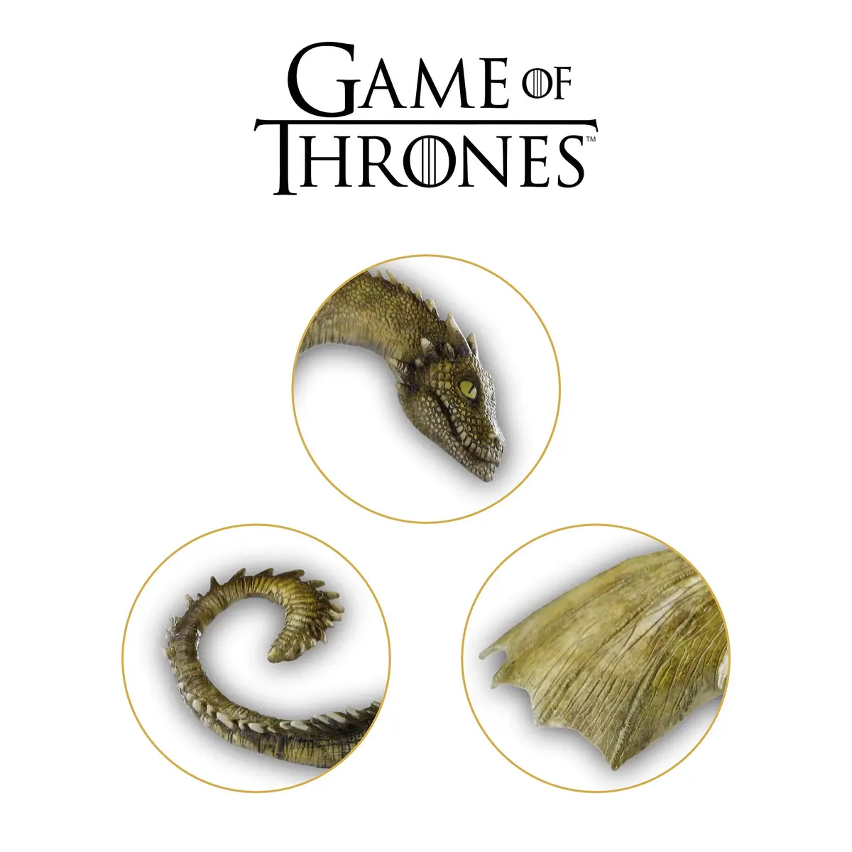The Noble Collection Rhaegal Dragon Sculpt Figurine 11.4 cm (4.5 inches) | Officially Authorized by HBO - view 5
