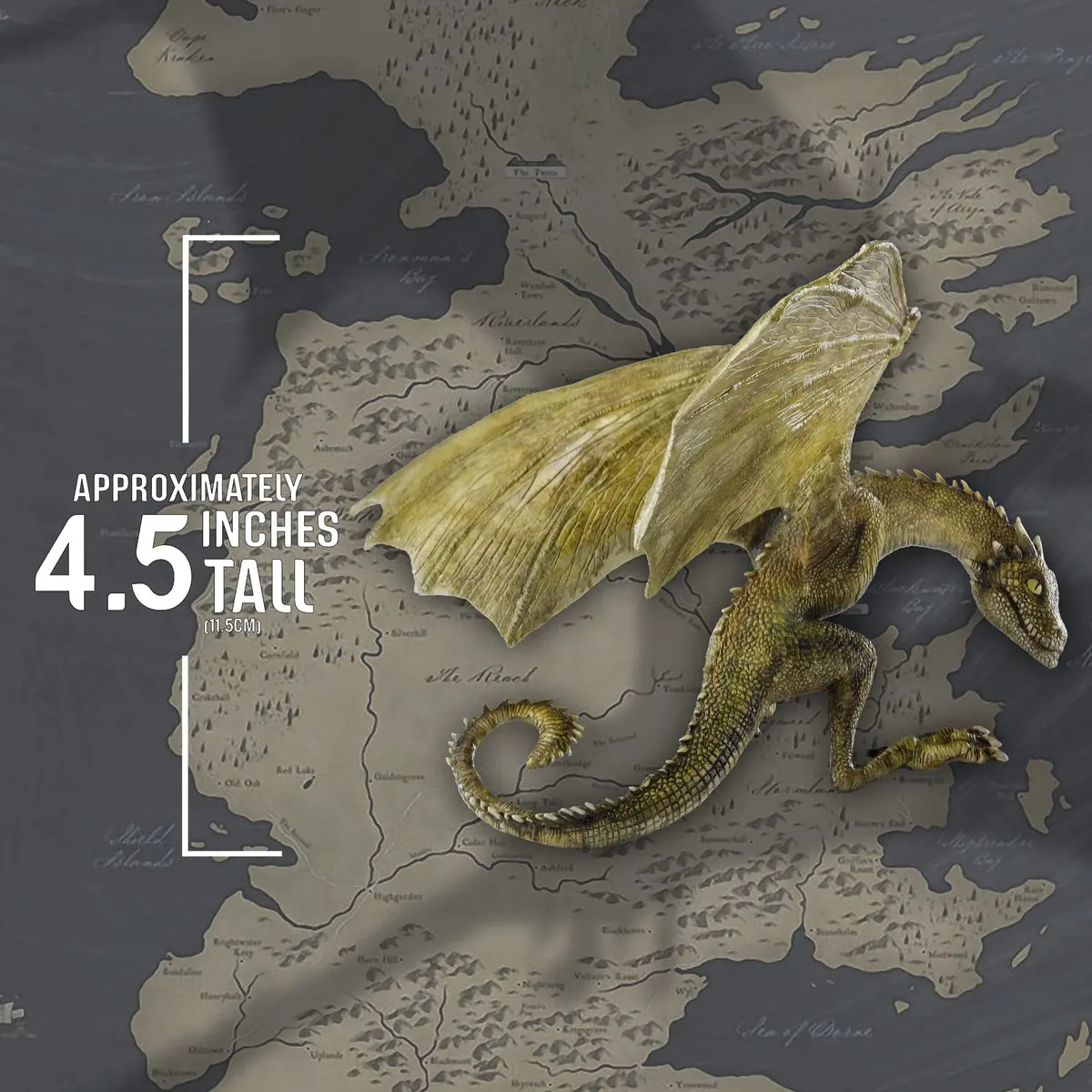 The Noble Collection Rhaegal Dragon Sculpt Figurine 11.4 cm (4.5 inches) | Officially Authorized by HBO - view 4