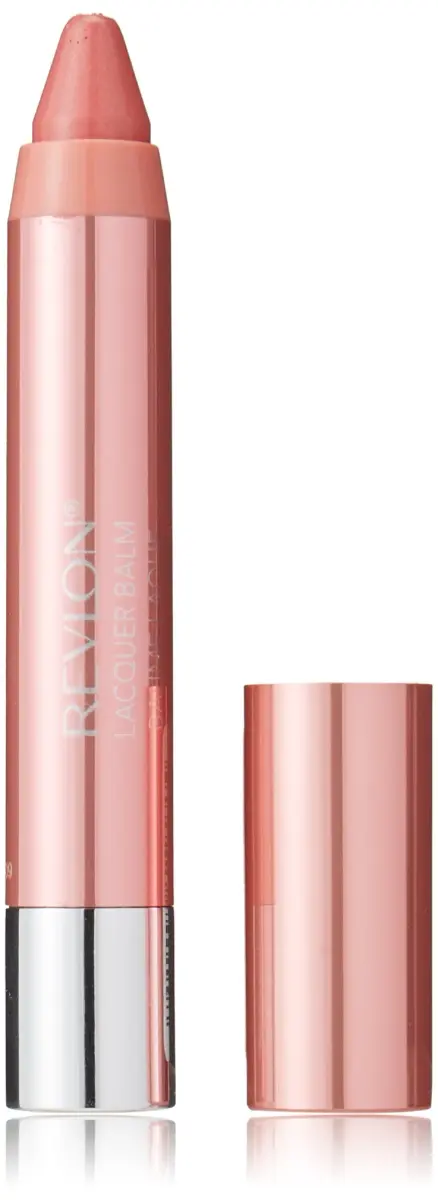 Revlon Lacquer Balm, Demure, 0.61g (0.02 oz) | High Shine Lip Color with Balm-Like Moisture - main product image