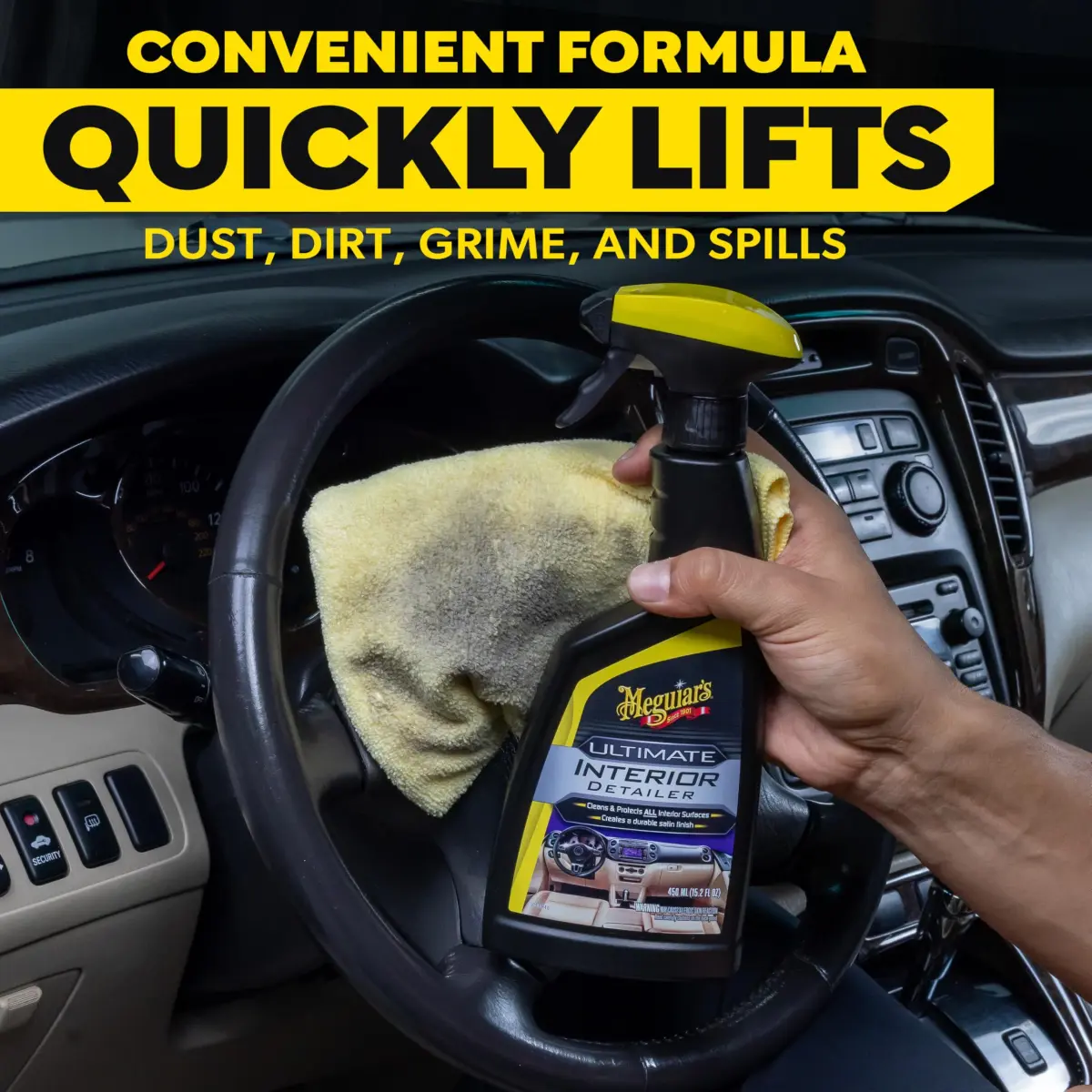 Meguiar's Ultimate Interior Detailer Spray 450ml (15.2 Fl Oz) | Cleans & Protects All Interior Surfaces - view 7
