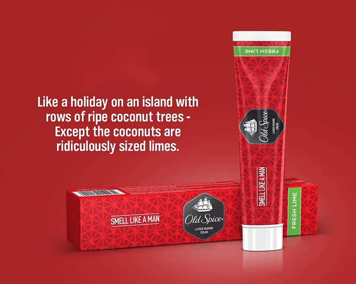 Old Spice Lather Shaving Cream Fresh Lime 70g (2.46 oz) | Classic Lather for a Smooth, Close Shave - view 4