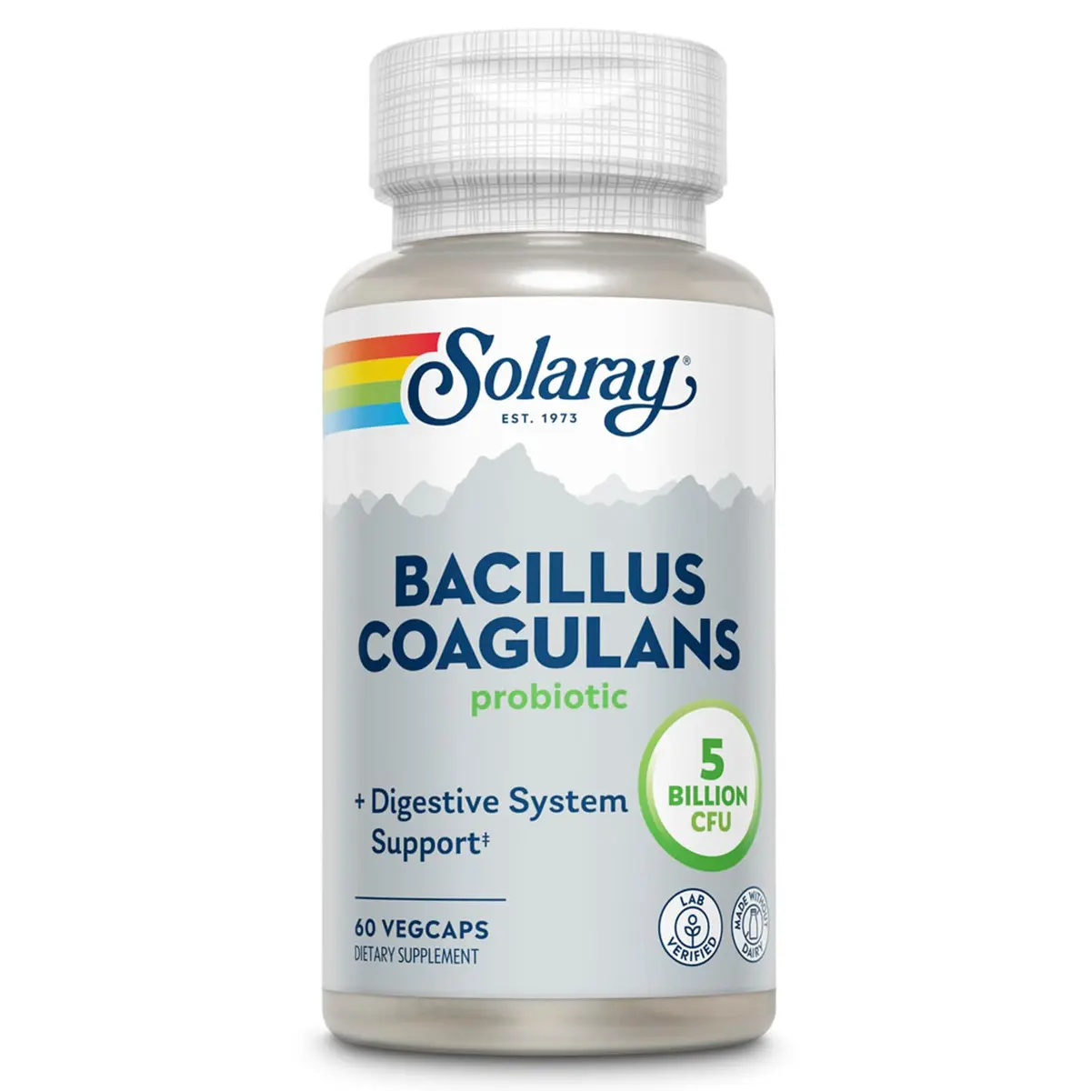 SOLARAY Bacillus Coagulans Probiotic 60 VegCaps | Digestive & Gut Health Support - main product image