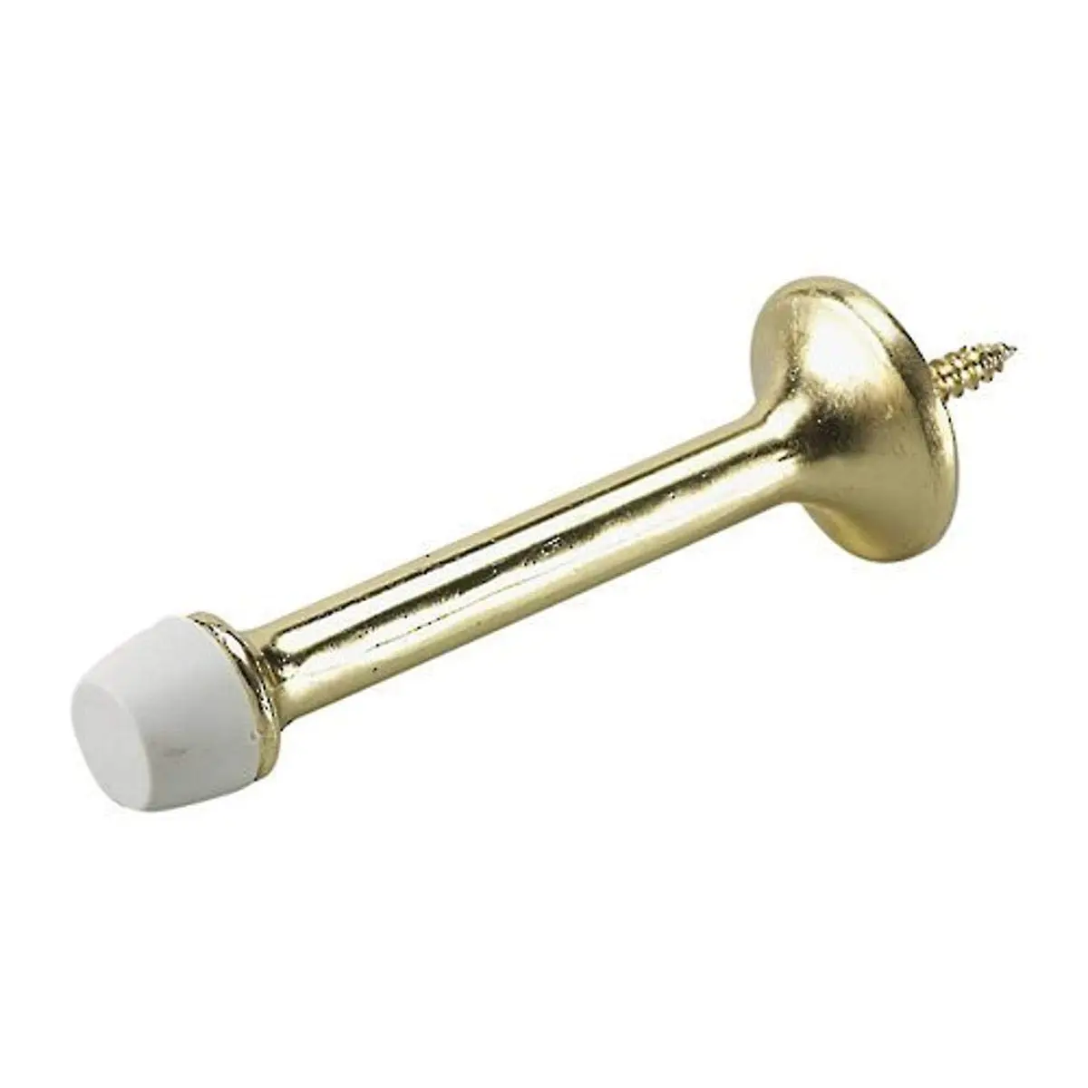 Richelieu 3-in Brass Rigid Door Stop | Wall & Door Protection with Brass Finish - main product image
