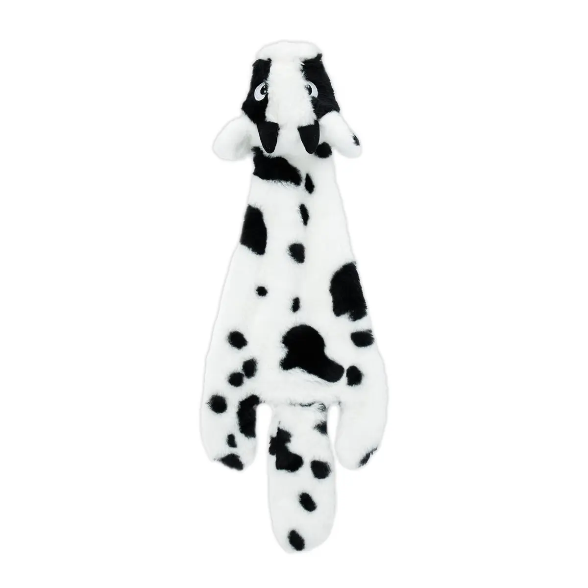 Best Pet Supplies 2-in-1 Stuffless Squeaky Dog Toy - Cow, Small | No Mess, Safe & Durable for Small Dogs - main product image