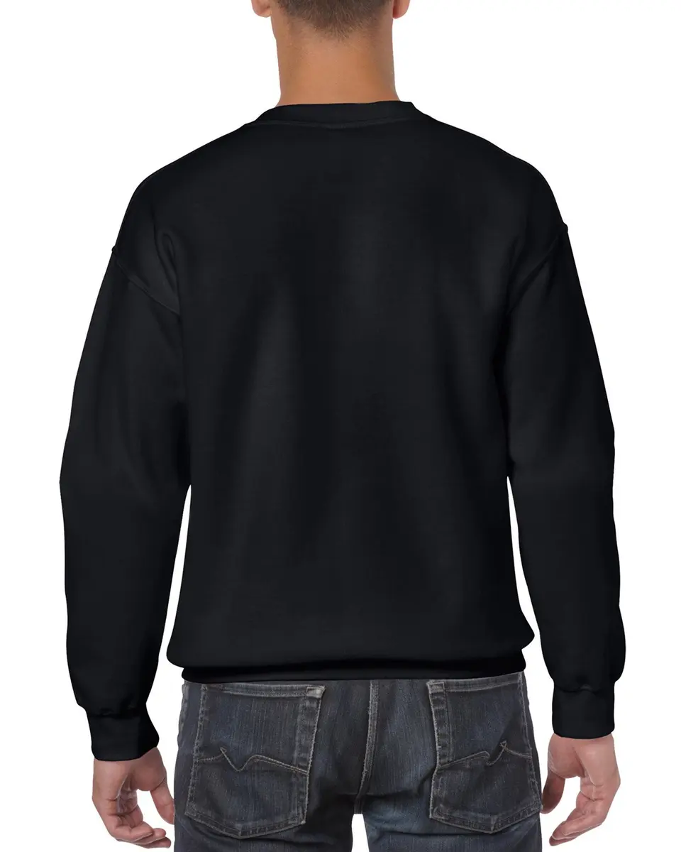 Gildan Heavy Blend Crewneck Sweatshirt Ash Medium | Pill-Resistant Air Jet Yarn - view 2