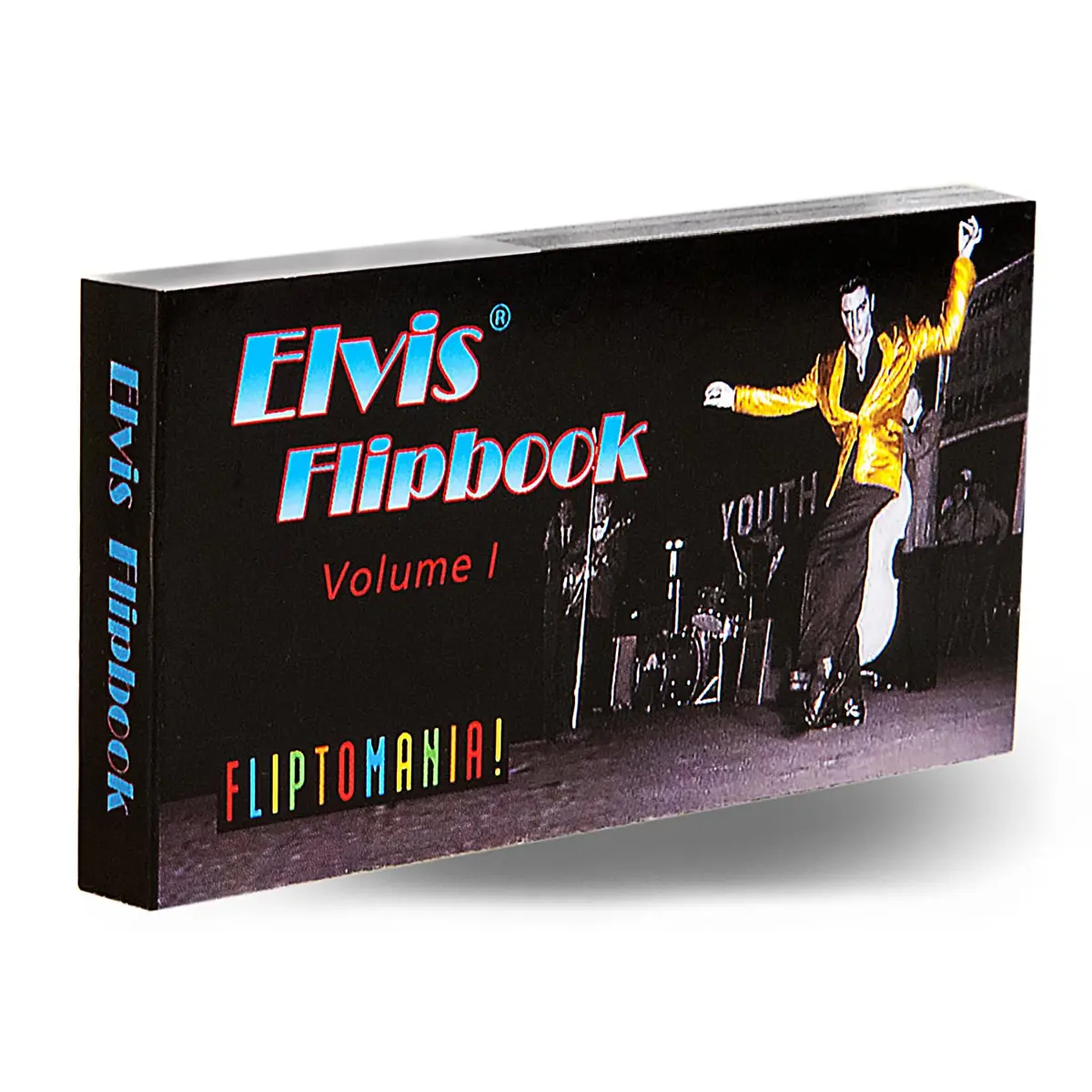 Fliptomania Elvis Flipbook for Music Lovers, Vintage Animation Keepsake | Hand-Tinted Rock & Roll Tribute - main product image