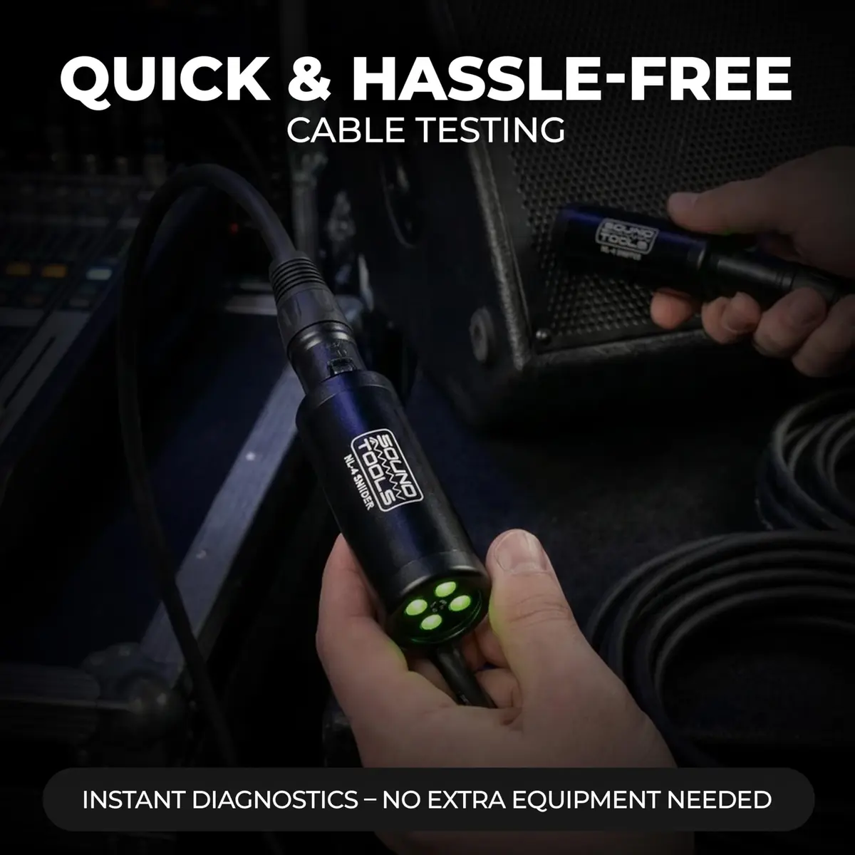SoundTools NL4 Sniffer/Sender Cable Tester with LED Readout | 16 Faults Tested - view 3