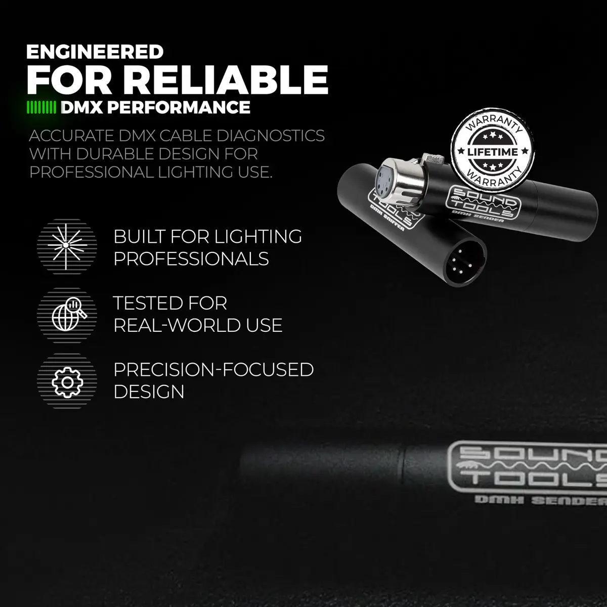 Sound Tools 5-Pin DMX Sniffer/Sender Cable Tester | Compact Tool for Stage & Lighting Professionals - view 7