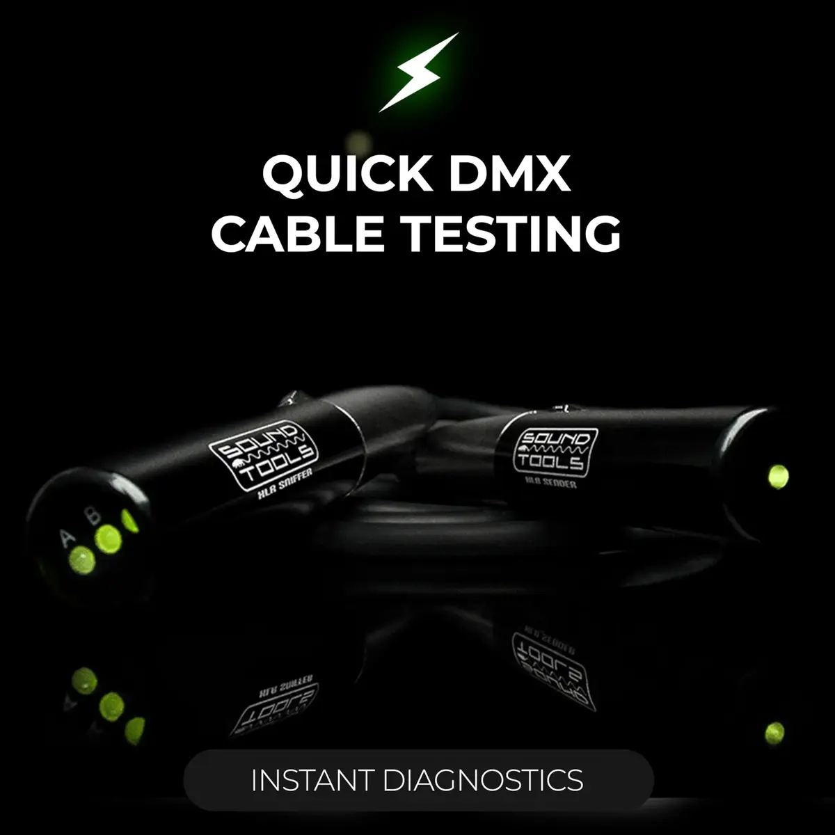 Sound Tools 5-Pin DMX Sniffer/Sender Cable Tester | Compact Tool for Stage & Lighting Professionals - view 3