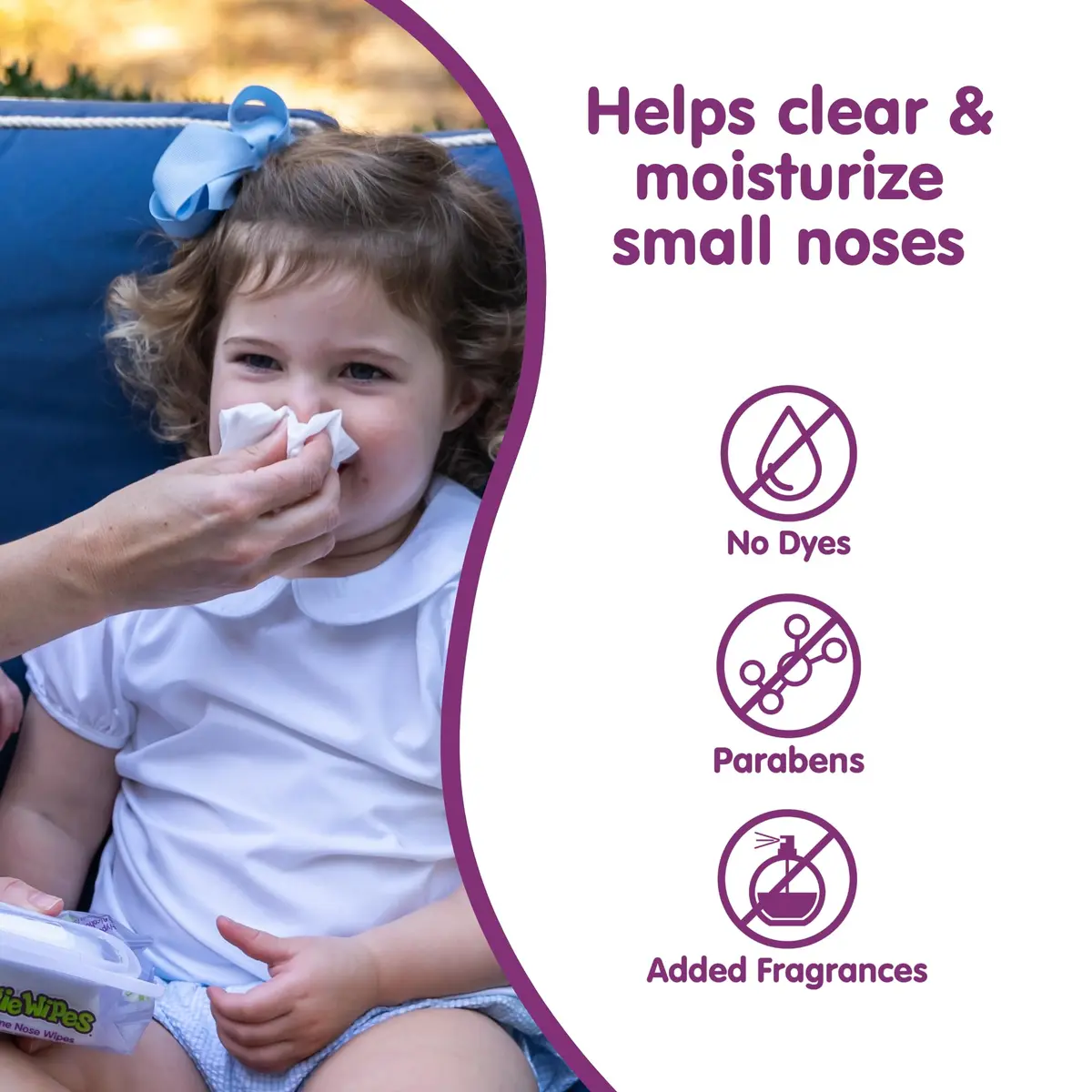Boogie Wipes Saline Nose Wipes 90 Count | Gentle Allergy Relief for Stuffy Noses - view 5