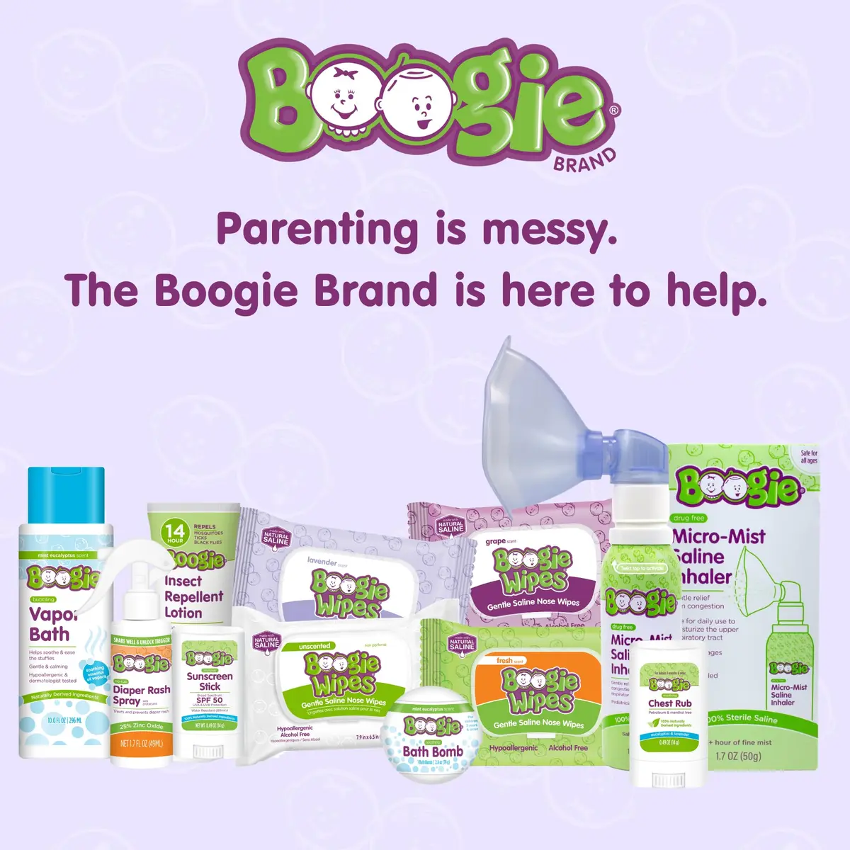Boogie Wipes Saline Nose Wipes 90 Count | Gentle Allergy Relief for Stuffy Noses - view 8