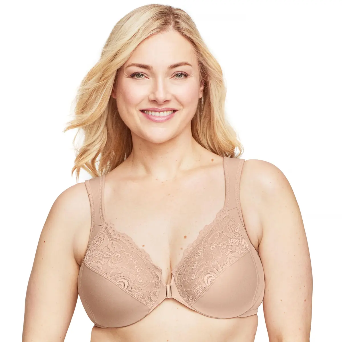 Glamorise Full Figure Plus Size Wonderwire Front-Closure Bra Underwire 46B | Support & Comfort for Curvy Women - view 8