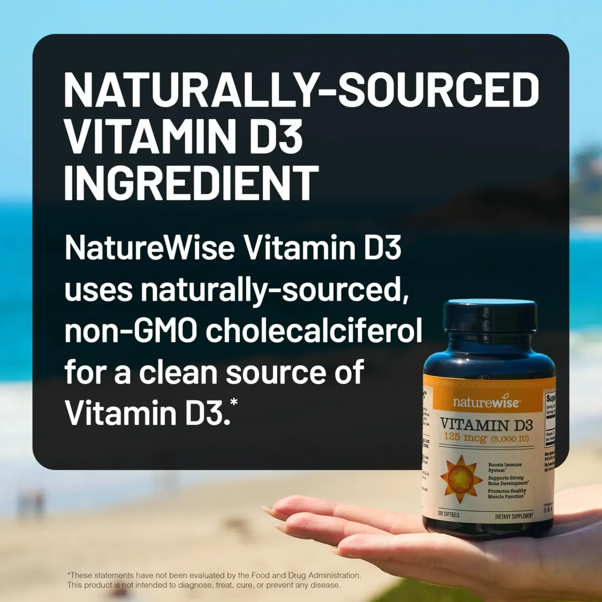 NatureWise Vitamin D3 5000IU Supplement, Immune Support, 360 Mini Softgels | NSF Certified - view 3