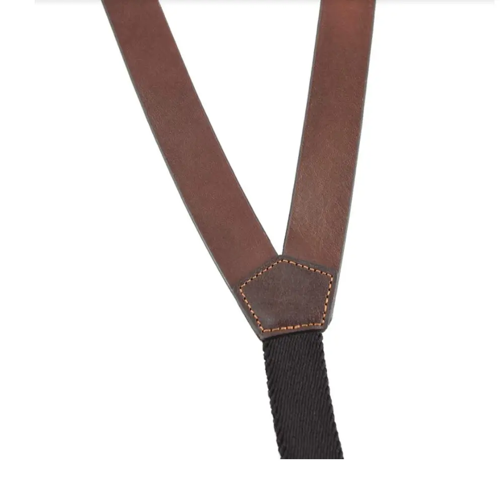 Nocona Belt Co. Bullet Concho Gallus Leather Suspender | Western Style, Heavy Duty Cowhide, Tan, Large (N8514202) - view 4