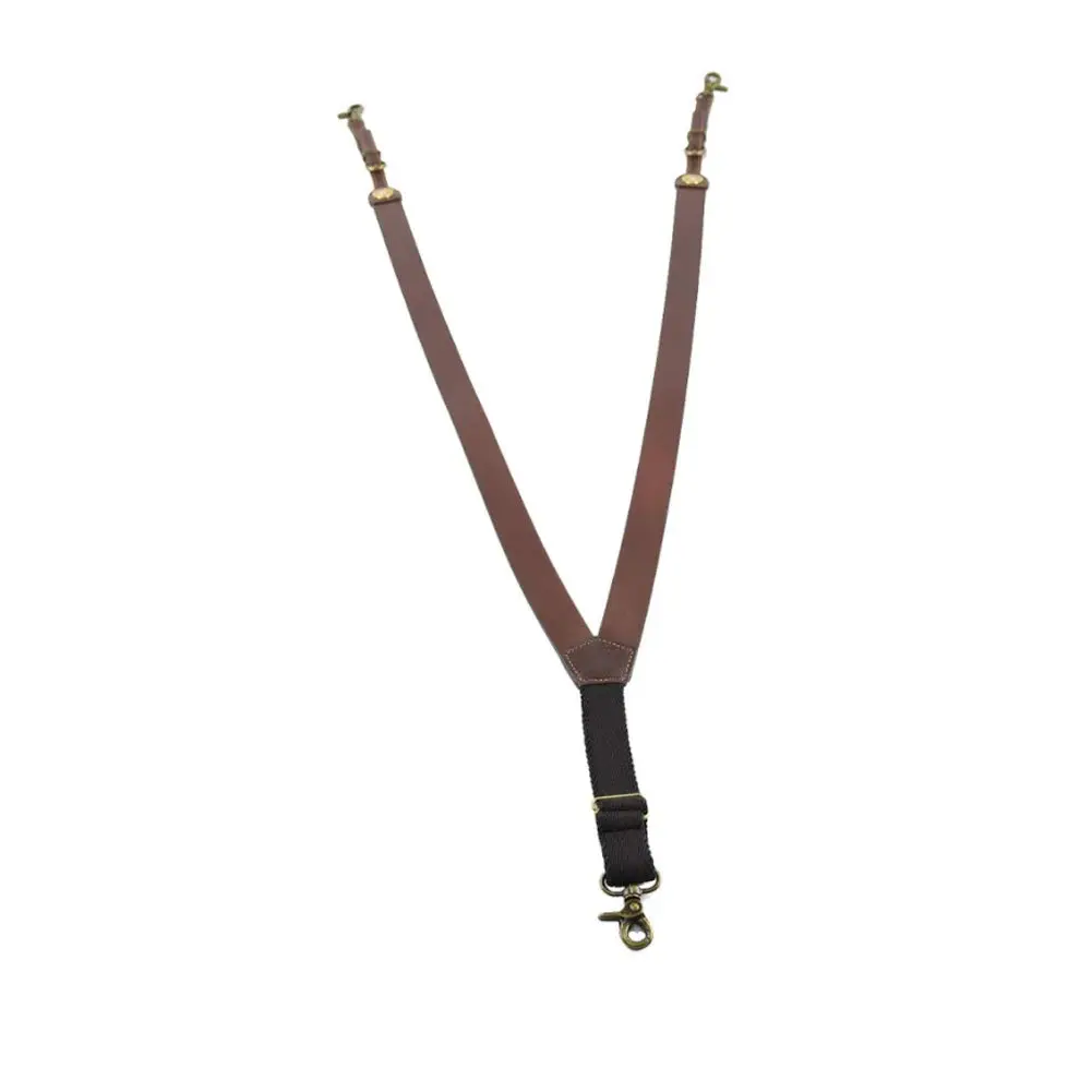 Nocona Belt Co. Bullet Concho Gallus Leather Suspender | Western Style, Heavy Duty Cowhide, Tan, Large (N8514202) - view 2