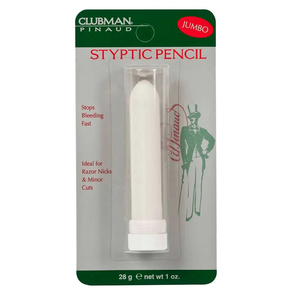Clubman Jumbo Styptic Pencil | Stops & Seals Razor Nicks Instantly, 1 oz - main product image