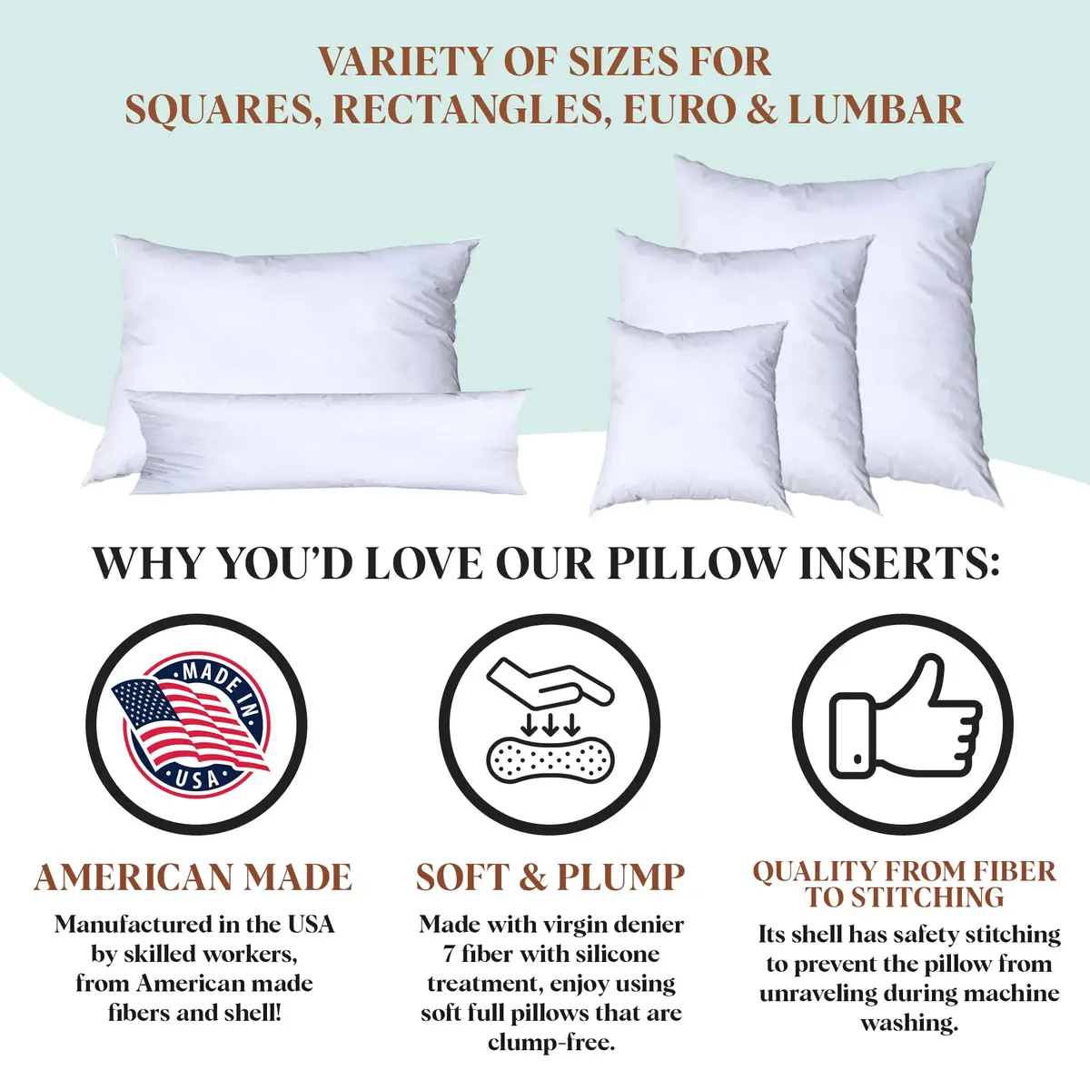 Pillowflex Synthetic Down Pillow Insert 20x26 Inch | Karate Chop Pillow, Hypoallergenic, Washable - view 6