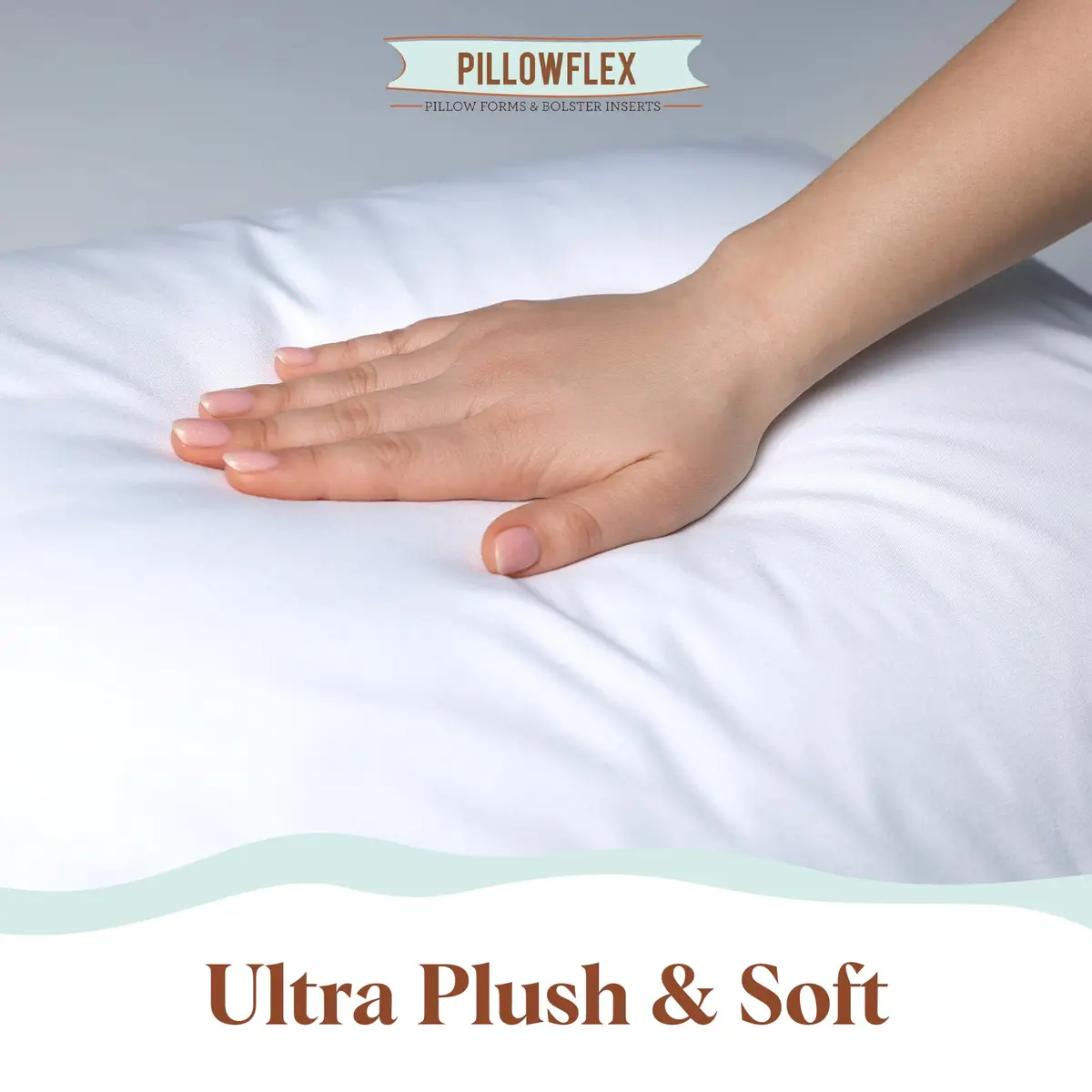 Pillowflex Synthetic Down Pillow Insert 20x26 Inch | Karate Chop Pillow, Hypoallergenic, Washable - view 4