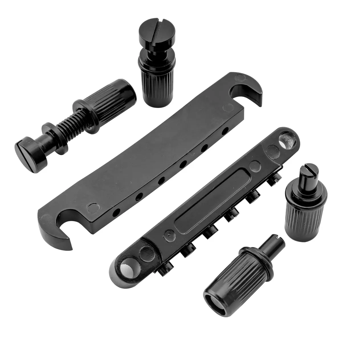 Musiclily Tune-o-matic Bridge and Tailpiece Set for Epiphone Les Paul/SG Style Electric Guitars, Black | 52mm Bridge Spacing, 52.5mm Tailpiece Spacing - view 6