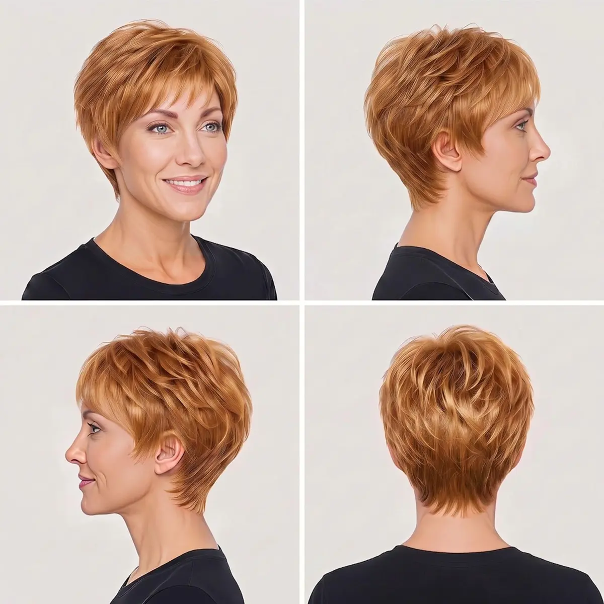 hairuwear Raquel Welch Pixie Cut Short Red Wig, WINNER | Lightweight, Ready-to-Wear, Natural Texture - view 4