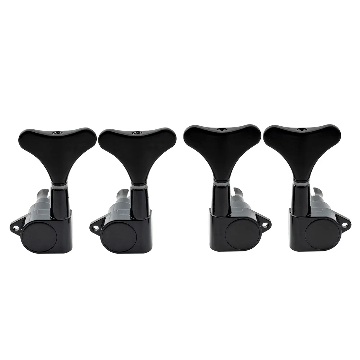Musiclily Bass Tuning Machines Set, 4 Sealed Alloy Machine Heads, 19:1 Ratio, Black - main product image
