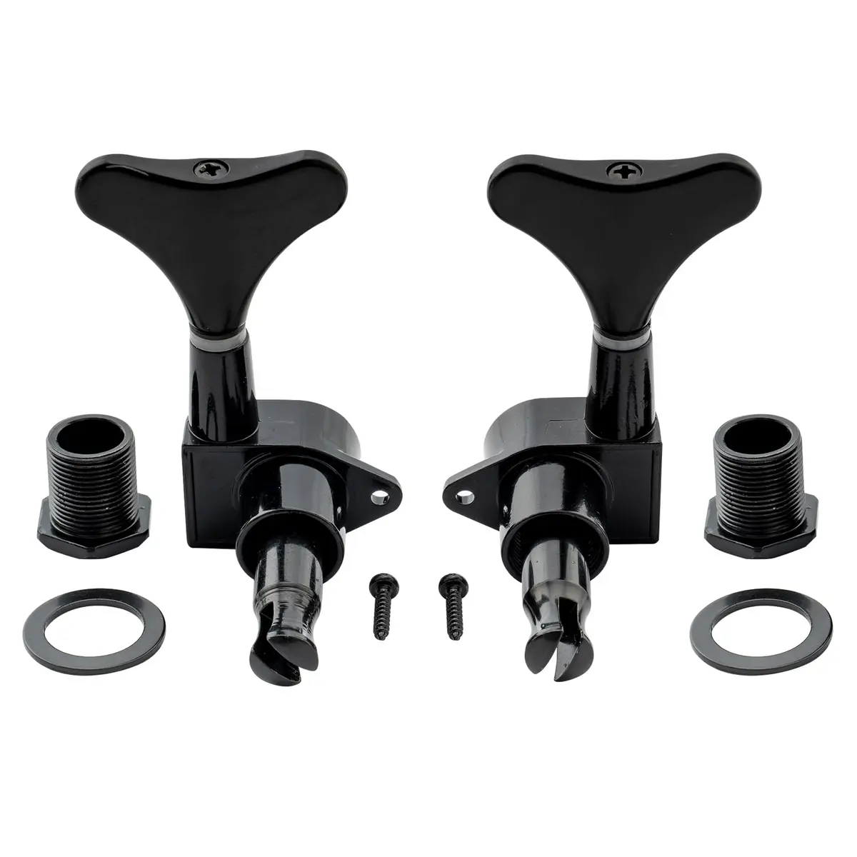 Musiclily Bass Tuning Machines Set, 4 Sealed Alloy Machine Heads, 19:1 Ratio, Black - view 5