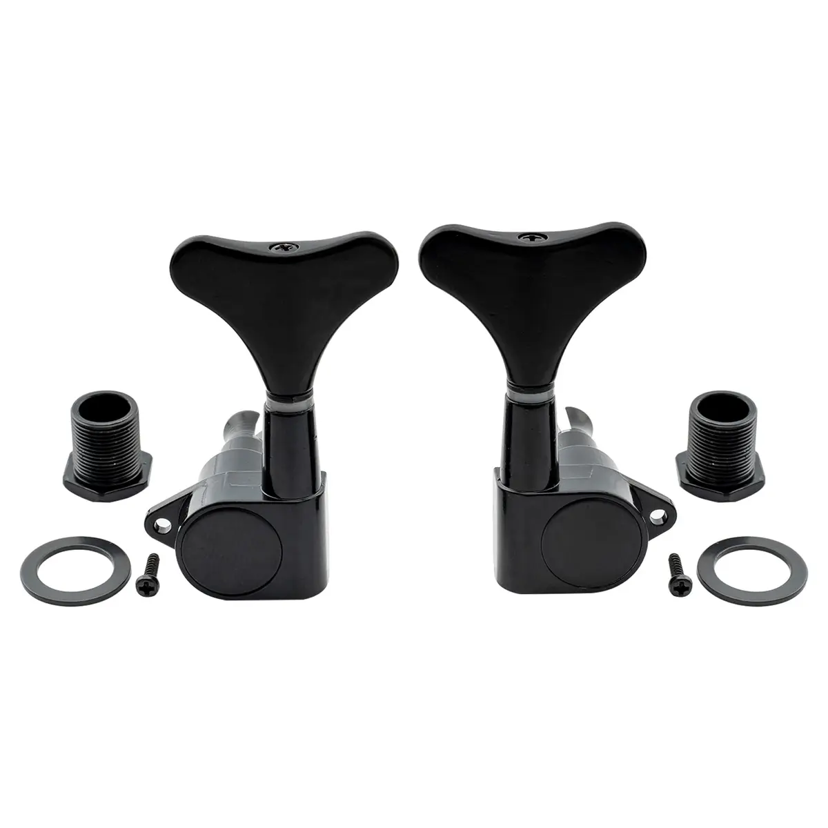 Musiclily Bass Tuning Machines Set, 4 Sealed Alloy Machine Heads, 19:1 Ratio, Black - view 4
