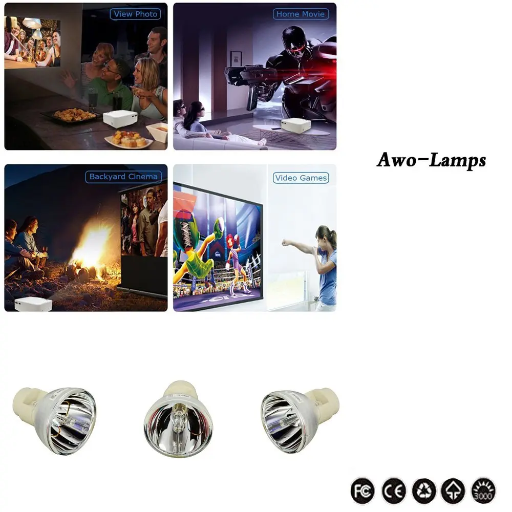 AWO MC.JFZ11.001 / MC.JKY11.001 / 5J.JCL05.001 Premium Projector Replacement Lamp Bulb 210W | Compatible with ACER & BENQ - view 3