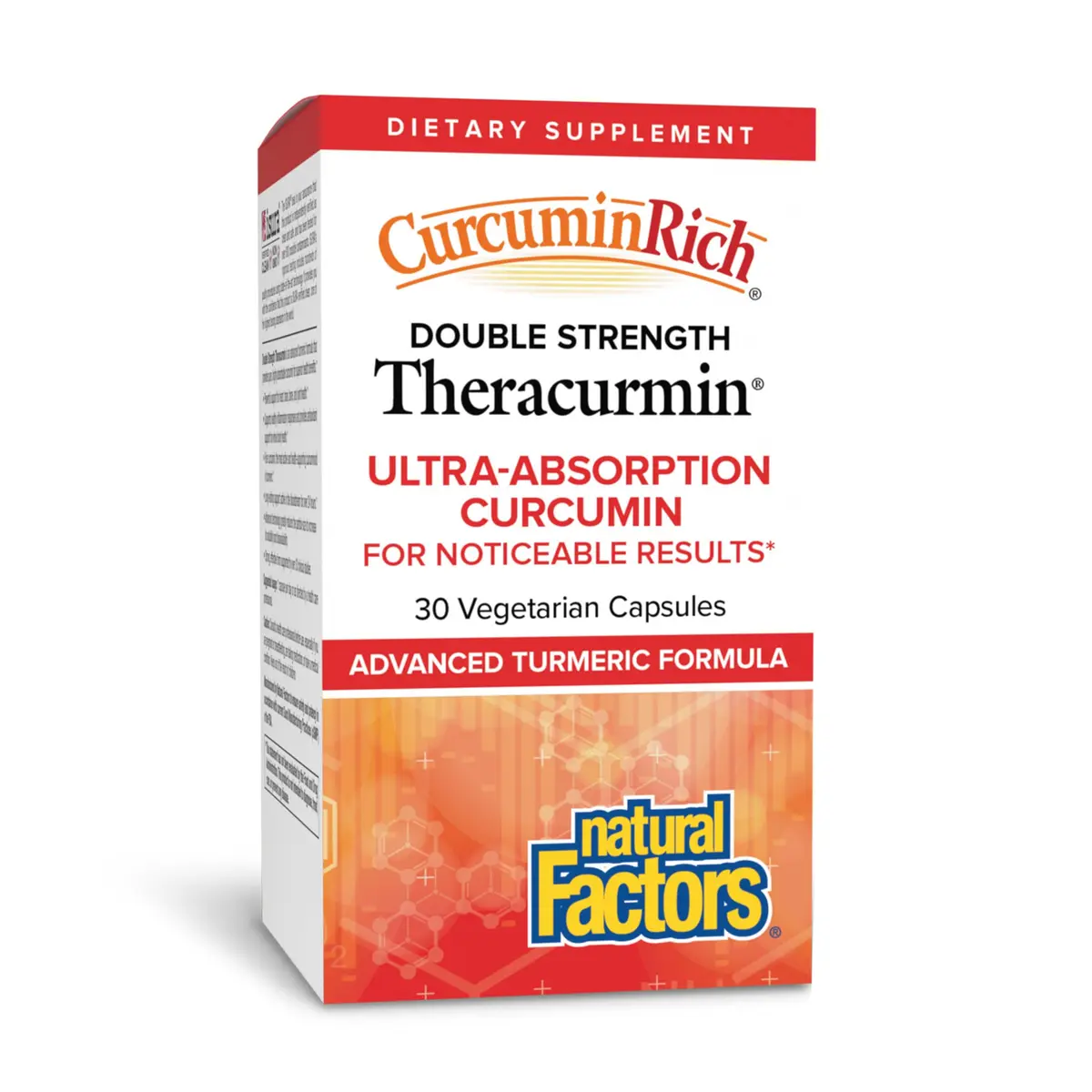 Natural Factors CurcuminRich Double Strength Theracurmin, 30 Capsules | Supports Inflammation & Joint Mobility - main product image